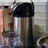K13. Small metal coffee thermos. 6.5”h - $6